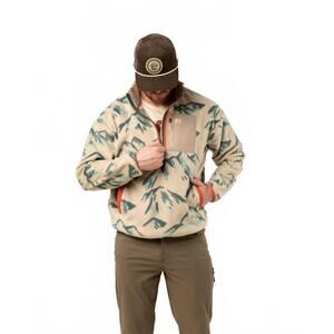 NEW THE LANDMARK PROJECT unisex high country half zip fleece jacket in boulder